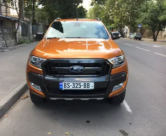Vista frontale di un noleggio Ford Ranger a Tbilisi, Georgia ✓ Auto #591. ✓ Cambio Automatico TM ✓ 3 recensioni.