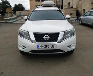 Noleggio Nissan Pathfinder. Auto Comfort, Premium, SUV, Crossover per il noleggio in Georgia ✓ Cauzione di Deposito di 150 GEL ✓ Opzioni assicurative RCT, FDW, Passeggeri, Furto, All'estero.