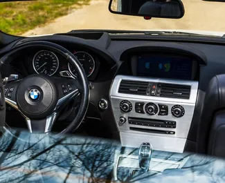 Noleggio BMW 6-series Cabrio. Auto Premium, Lusso, Cabrio per il noleggio in Montenegro ✓ Cauzione di Deposito di 500 EUR ✓ Opzioni assicurative RCT, Passeggeri, Furto.