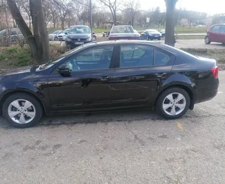 Vista frontale di un noleggio Skoda Octavia a Belgrado, Serbia ✓ Auto #2555. ✓ Cambio Automatico TM ✓ 0 recensioni.