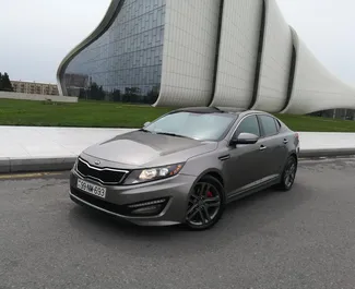 Vista frontale di un noleggio Kia Optima a Baku, Azerbaigian ✓ Auto #3579. ✓ Cambio Automatico TM ✓ 0 recensioni.