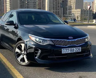 Vista frontale di un noleggio Kia Optima a Baku, Azerbaigian ✓ Auto #3571. ✓ Cambio Automatico TM ✓ 1 recensioni.