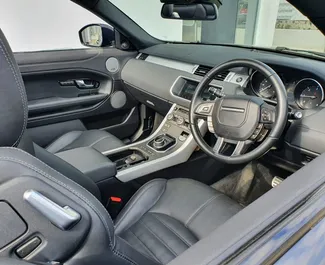 Noleggio Land Rover Range Rover Evoque Cabrio. Auto Comfort, Premium, Crossover, Cabrio per il noleggio a Cipro ✓ Cauzione di Deposito di 1000 EUR ✓ Opzioni assicurative RCT, CDW, Giovane.