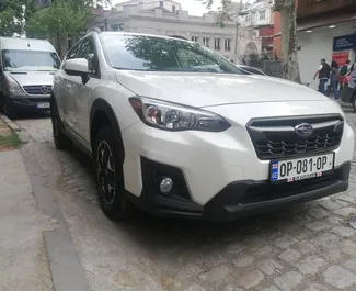 Vista frontale di un noleggio Subaru Crosstrek a Tbilisi, Georgia ✓ Auto #4160. ✓ Cambio Automatico TM ✓ 1 recensioni.