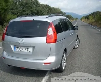 Vista frontale di un noleggio Mazda 5 in Bar, Montenegro ✓ Auto #4231. ✓ Cambio Manuale TM ✓ 7 recensioni.