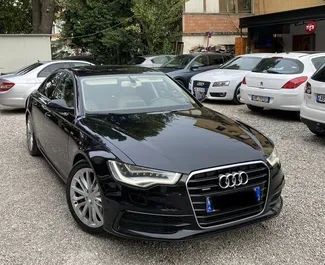 Vista frontale di un noleggio Audi A6 a Tirana, Albania ✓ Auto #4589. ✓ Cambio Automatico TM ✓ 0 recensioni.