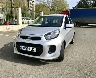 Vista frontale di un noleggio Kia Picanto a Tbilisi, Georgia ✓ Auto #4689. ✓ Cambio Manuale TM ✓ 2 recensioni.