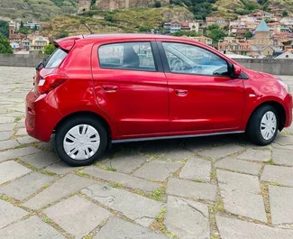 Noleggio Mitsubishi Mirage. Auto Economica per il noleggio in Georgia ✓ Cauzione di Deposito di 1200 GEL ✓ Opzioni assicurative RCT, CDW, SCDW, Furto.