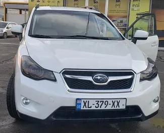 Vista frontale di un noleggio Subaru XV a Tbilisi, Georgia ✓ Auto #5314. ✓ Cambio Automatico TM ✓ 0 recensioni.