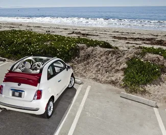 Noleggio auto Fiat 500 Cabrio #1765 Manuale a Creta, dotata di motore 1,0L ➤ Da Manolis in Grecia.