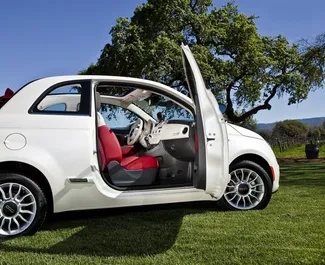 Noleggio Fiat 500 Cabrio. Auto Economica, Comfort, Cabrio per il noleggio in Grecia ✓ Cauzione di Senza deposito ✓ Opzioni assicurative RCT, FDW, Passeggeri, Furto.