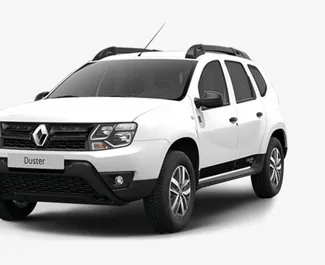 Vista frontale di un noleggio Renault Duster a Yerevan, Armenia ✓ Auto #5482. ✓ Cambio Automatico TM ✓ 0 recensioni.