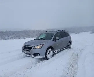 Vista frontale di un noleggio Subaru Forester a Tbilisi, Georgia ✓ Auto #5518. ✓ Cambio Automatico TM ✓ 1 recensioni.