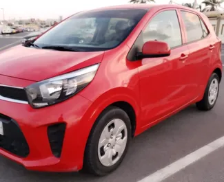 Vista frontale di un noleggio Kia Picanto a Dubai, Emirati Arabi Uniti ✓ Auto #5538. ✓ Cambio Automatico TM ✓ 0 recensioni.