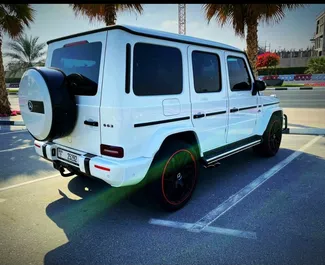 Noleggio auto Mercedes-Benz G63 2022 negli Emirati Arabi Uniti, con carburante Benzina e  cavalli di potenza ➤ A partire da 2376 AED al giorno.