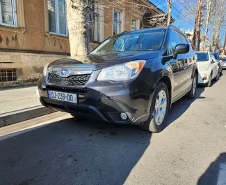 Vista frontale di un noleggio Subaru Forester a Kutaisi, Georgia ✓ Auto #5811. ✓ Cambio Automatico TM ✓ 6 recensioni.