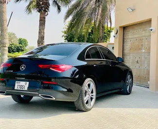 Noleggio auto Mercedes-Benz CLA-Class 2021 negli Emirati Arabi Uniti, con carburante Benzina e 272 cavalli di potenza ➤ A partire da 455 AED al giorno.