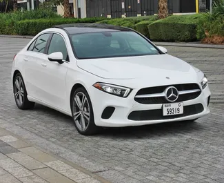 Noleggio auto Mercedes-Benz A-Class 2021 negli Emirati Arabi Uniti, con carburante Benzina e 300 cavalli di potenza ➤ A partire da 350 AED al giorno.