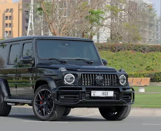 Noleggio auto Mercedes-Benz G63 AMG 2023 negli Emirati Arabi Uniti, con carburante Benzina e 670 cavalli di potenza ➤ A partire da 1850 AED al giorno.