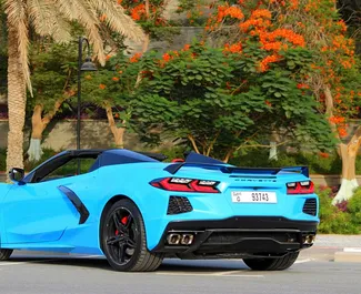 Noleggio auto Chevrolet Corvette 2022 negli Emirati Arabi Uniti, con carburante Benzina e 570 cavalli di potenza ➤ A partire da 900 AED al giorno.