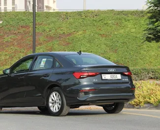 Noleggio auto Audi A3 Sedan 2023 negli Emirati Arabi Uniti, con carburante Benzina e 225 cavalli di potenza ➤ A partire da 200 AED al giorno.