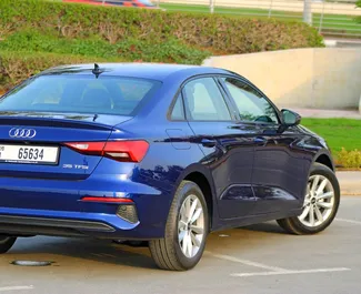 Noleggio auto Audi A3 Sedan 2023 negli Emirati Arabi Uniti, con carburante Benzina e 225 cavalli di potenza ➤ A partire da 242 AED al giorno.