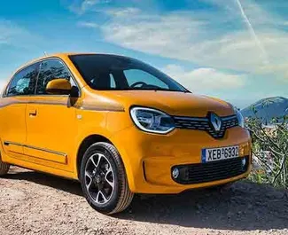 Vista frontale di un noleggio Renault Twingo a Rodi, Grecia ✓ Auto #5847. ✓ Cambio Manuale TM ✓ 0 recensioni.