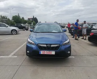 Vista frontale di un noleggio Subaru Crosstrek a Tbilisi, Georgia ✓ Auto #6259. ✓ Cambio Automatico TM ✓ 1 recensioni.