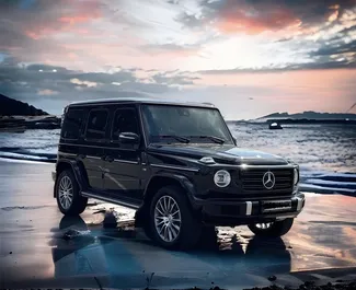 Noleggio auto Mercedes-Benz G-Class 2021 in Georgia, con carburante Benzina e 422 cavalli di potenza ➤ A partire da 1045 GEL al giorno.