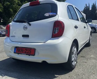 Noleggio auto Nissan March 2017 a Cipro, con carburante Benzina e 59 cavalli di potenza ➤ A partire da 19 EUR al giorno.