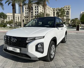 Vista frontale di un noleggio Hyundai Creta a Dubai, Emirati Arabi Uniti ✓ Auto #4874. ✓ Cambio Automatico TM ✓ 0 recensioni.