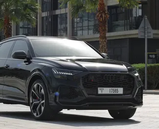 Noleggio Audi RS Q8. Auto Premium, Lusso, SUV, Crossover per il noleggio negli Emirati Arabi Uniti ✓ Cauzione di Deposito di 1500 AED ✓ Opzioni assicurative RCT, CDW.