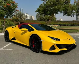 Motore Benzina da 5,2L di Lamborghini Huracan Evo Cabrio 2023 per il noleggio a Dubai.