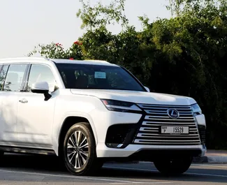 Noleggio auto Lexus LX570 2023 negli Emirati Arabi Uniti, con carburante Benzina e 409 cavalli di potenza ➤ A partire da 1100 AED al giorno.