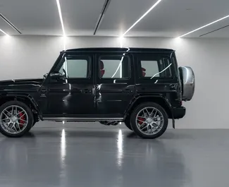 Noleggio auto Mercedes-Benz G63 2022 negli Emirati Arabi Uniti, con carburante Benzina e 577 cavalli di potenza ➤ A partire da 2035 AED al giorno.