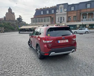 Vista frontale di un noleggio Subaru Forester Limited a Tbilisi, Georgia ✓ Auto #6790. ✓ Cambio Automatico TM ✓ 0 recensioni.