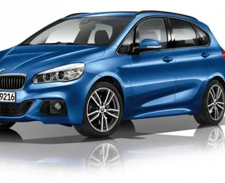 Vista frontale di un noleggio BMW 220 Activ Tourer a Belgrado, Serbia ✓ Auto #7150. ✓ Cambio Automatico TM ✓ 0 recensioni.