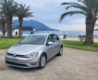 Vista frontale di un noleggio Volkswagen Golf 7 a Budva, Montenegro ✓ Auto #7188. ✓ Cambio Automatico TM ✓ 1 recensioni.