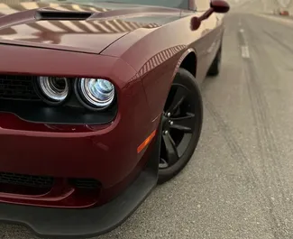 Noleggio Dodge Challenger. Auto Premium, Lusso per il noleggio negli Emirati Arabi Uniti ✓ Cauzione di Deposito di 2000 AED ✓ Opzioni assicurative RCT, CDW, SCDW, Passeggeri, Furto, Senza deposito.