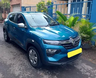 Vista frontale di un noleggio Renault KWID all'aeroporto di Mauritius, Mauritius ✓ Auto #7365. ✓ Cambio Automatico TM ✓ 0 recensioni.