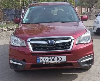 Vista frontale di un noleggio Subaru Forester a Tbilisi, Georgia ✓ Auto #7770. ✓ Cambio Automatico TM ✓ 2 recensioni.