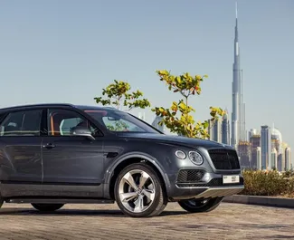 Noleggio auto Bentley Bentayga 2018 negli Emirati Arabi Uniti, con carburante Benzina e 550 cavalli di potenza ➤ A partire da 1500 AED al giorno.