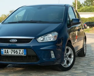 Vista frontale di un noleggio Ford C-Max a Durazzo, Albania ✓ Auto #8211. ✓ Cambio Automatico TM ✓ 0 recensioni.