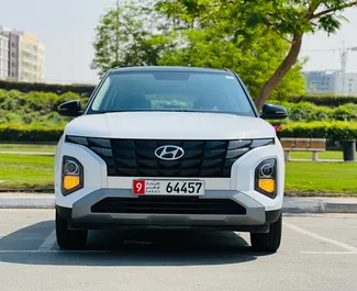 Noleggio auto Hyundai Creta 2023 negli Emirati Arabi Uniti, con carburante Benzina e 113 cavalli di potenza ➤ A partire da 100 AED al giorno.