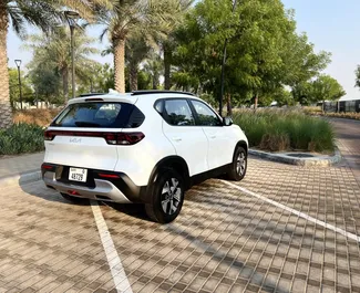 Noleggio Kia Sonet. Auto Economica, Comfort, Crossover per il noleggio negli Emirati Arabi Uniti ✓ Cauzione di Deposito di 1000 AED ✓ Opzioni assicurative RCT, SCDW, Passeggeri, Furto, Senza deposito.