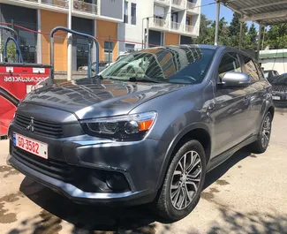 Vista frontale di un noleggio Mitsubishi Outlander Sport a Tbilisi, Georgia ✓ Auto #7211. ✓ Cambio Automatico TM ✓ 1 recensioni.