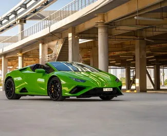 Noleggio auto Lamborghini Huracan Evo Cabrio #8409 Automatico a Dubai, dotata di motore 5,2L ➤ Da Kumar negli Emirati Arabi Uniti.