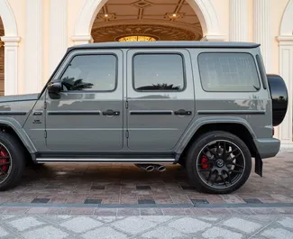 Noleggio Mercedes-Benz G63 AMG. Auto Premium, Lusso, SUV per il noleggio negli Emirati Arabi Uniti ✓ Cauzione di Deposito di 5000 AED ✓ Opzioni assicurative RCT.