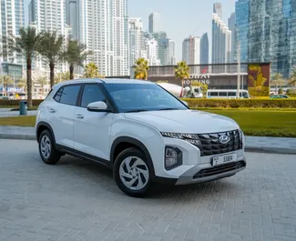 Vista frontale di un noleggio Hyundai Creta a Dubai, Emirati Arabi Uniti ✓ Auto #8723. ✓ Cambio Automatico TM ✓ 0 recensioni.