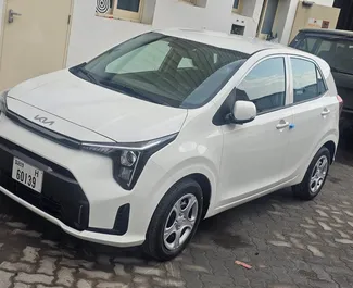 Vista frontale di un noleggio Kia Picanto a Dubai, Emirati Arabi Uniti ✓ Auto #8961. ✓ Cambio Automatico TM ✓ 0 recensioni.